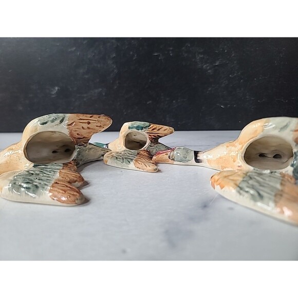 Ceramic Wild Duck Wall Pocket Planters Vintage, READ Description - Picture 6 of 10